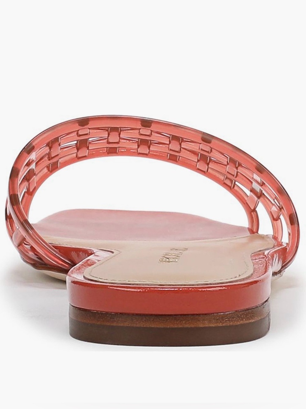 Veronica Beard Maris Woven Jelly Slide in Persimmon - Picture 6 of 10